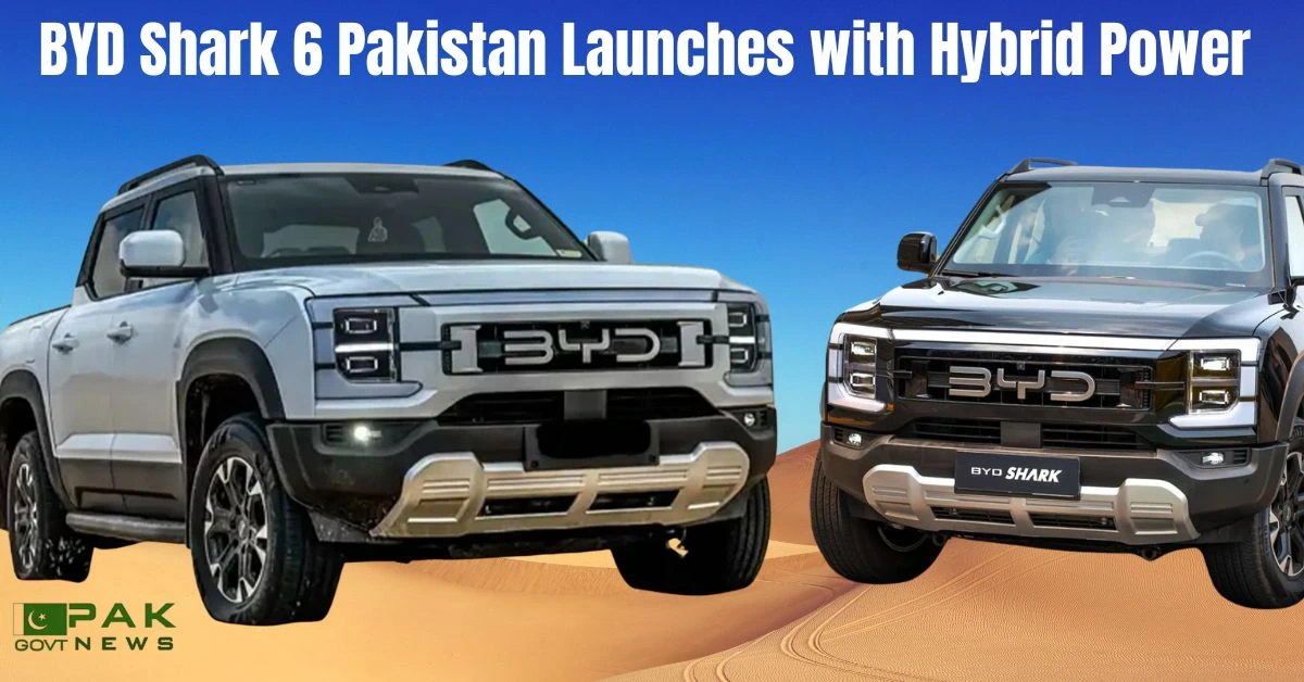 BYD Shark 6 launch, plug-in hybrid truck, luxury pickup Pakistan, BYD Shark 2025, electric pickup launch, hybrid vehicle Pakistan, BYD Mega Motors, PHEV pickup, BYD Shark event, Shark 6 booking open, BYD Shark 6 launch event in Pakistan showing hybrid pickup reveal and booking opening