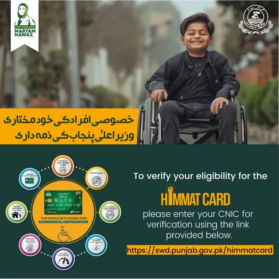 Apply for Himmat Card, Himmat Card 2025 Guide, Punjab Disabled Aid Card, Government Scheme 2025, Apply Disability Card, CNIC Verification for Himmat Card, Online Himmat Form, Baitulmal Disability Scheme, Himmat Card Application Process, Monthly Support Card,

