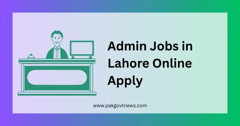Admin Jobs in Lahore