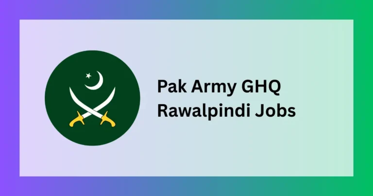 Pak Army GHQ Rawalpindi Jobs